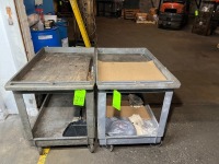 (2) Rolling Material Carts
