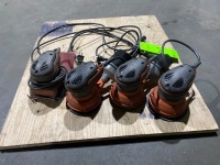 Lot of (4) Black+Decker Orbital Sanders