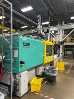 Arburg 320 Ton Injection Molding Press w/Integrated Arburg Robot, New in 2015