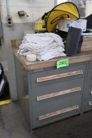 Vidmar 3-Drawer Heavy Duty Storage Cabinet with Assorted Hand Tools, Etc.