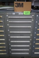 Lista 9-Drawer Heavy Duty Storage Cabinet with Misc. Electrical Components, Push Buttons, Miniature Lamps Etc.