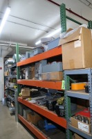 (1) Section of Pallet Racking with Misc. Spare Parts, Disconnect Switches, Maguire Weigh Scale Blender Units, Wtc.
