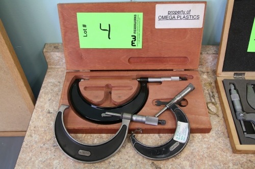 Lot of (3) Outside Micrometers