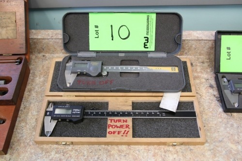 Lot of (2) Fowler Digital Calipers