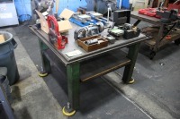 Steel Table with Attached Clamp Vise