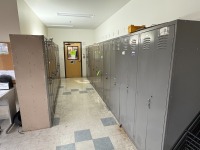 Lot of Gray Single-Tier Employee Lockers