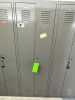Lot of Gray Single-Tier Employee Lockers - 4