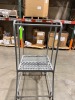 Uline Lot of (3) Rolling Step Ladders - 3