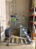 Lot of (2) Rolling Warehouse Ladders - 2