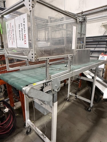 Schuma Flat Belt Conveyor w/Safety Guarding, New in 2009