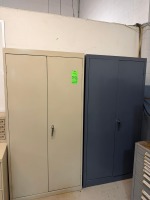 Lot of (2) 2-Door Steel Storage Cabinets