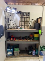 Steel Shelving Unit w/Contents