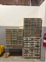 Lot of (3) Multi-Drawer Steel Parts Cabinets