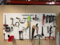 Pegboard w/Hand Tools