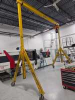 Spanco 1 Ton Portable A-Frame Gantry Crane w/Electric Chain Hoist