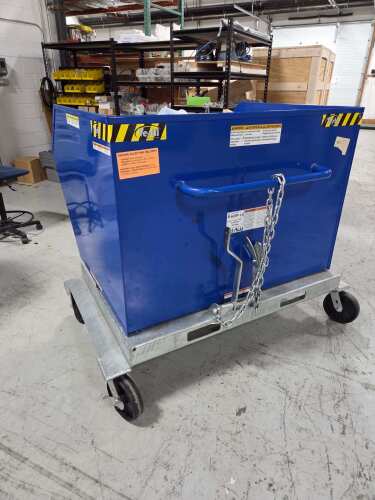 2020 Vestil 2,000 lb Forklift Dump Hopper Container Or Tote